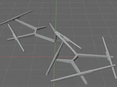 Modern Light Fixture 3D model