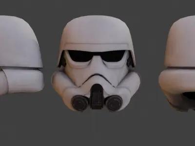 TK-Trooper Low-poly 3D model
