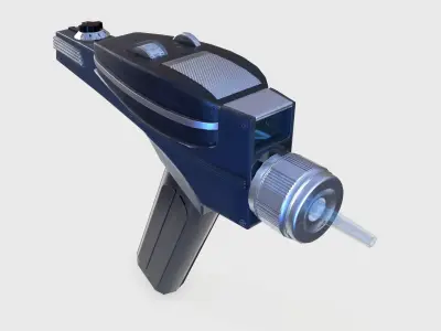 Phaser Gun Star Trek Low-poly 3D model