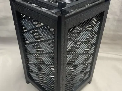 Kumiko Japanese Shoji Lantern - Hishisannoji-Kuzushi 3D print model