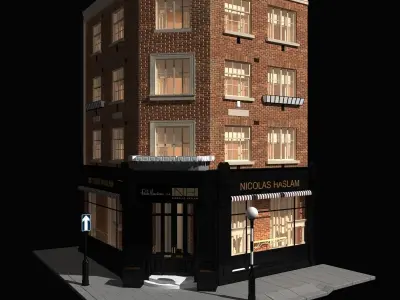 London Corner Building 3D model