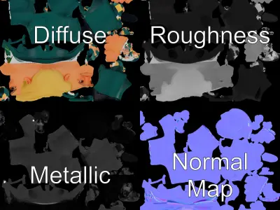 Stylish Businessman Character Rigged and Animated Low-poly 3D model