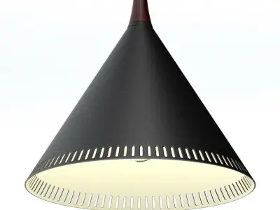 Willem Hagoort arc wall lamp 1950 3D model