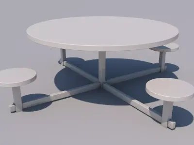 Park Seats 3D model