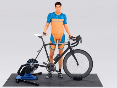  Indoor Bike Trainer Animated HQ Standard License 