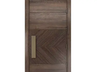 Sliced Door Low-poly 3D model