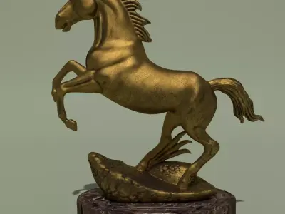Horse Statuette 2G 3D model