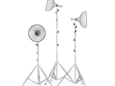 Studio Lights 3D Model 3D model