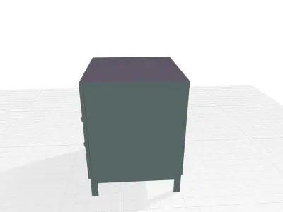 Mastrangelo Drawer End Side Nighstand  Table 3D model