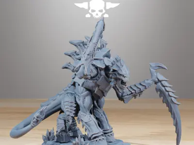 Xenarid Necrothorn 3D print model