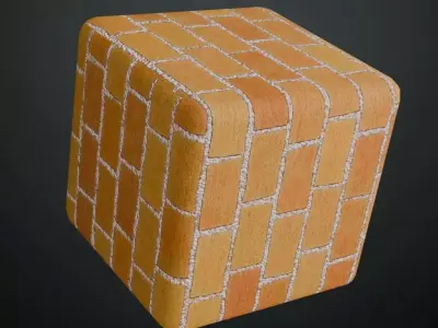 Antique Herringbone Parquet PBR Seamless Texture