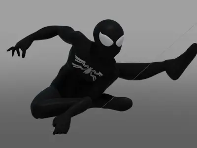 Spectacular Spider - Man Symbiote Suit 2 Low-poly 3D model