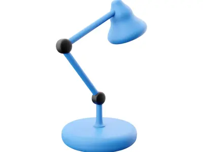 3d table lamp cartoon 3D model