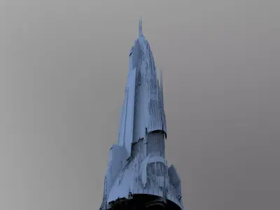 Jupiter Ruin launcher base ground structure 2 3D model
