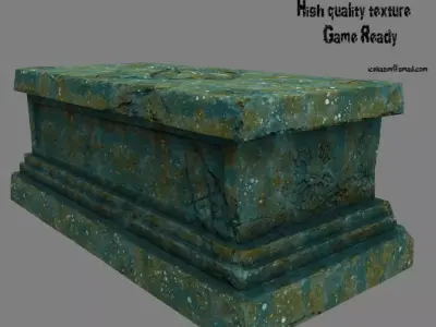 base statue 26 Low-poly 3D model