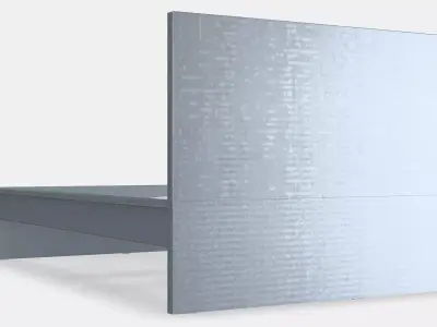 MALM Bed frame high 27 Low-poly 3D model