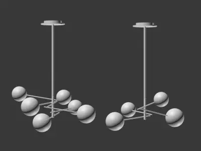 Bolle Gallotti Chandelier 3D model