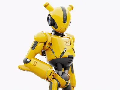 ANDROID XENON-B   RIGGED 3D model