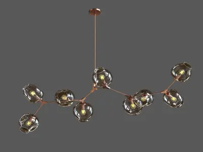 Branching Bubble Pendant 3D model