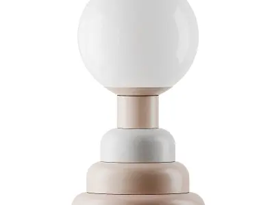 Henley Green Stacked Table Lamp 3D model