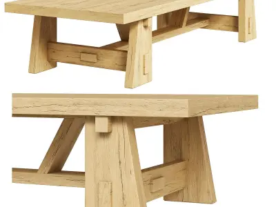 BR Home Ashland Coffee Table 3D model