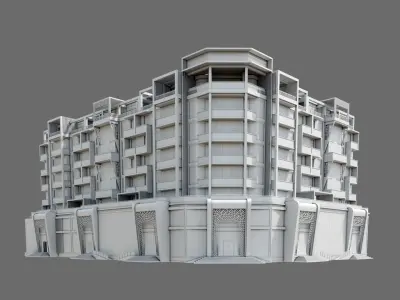 Residental Building ID025 3D model