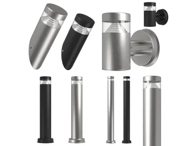376 Raggio Lightstar Collectiont of street lamps 3D Model Pack