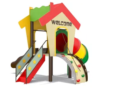 Playhouse Playground Low-poly 3D model