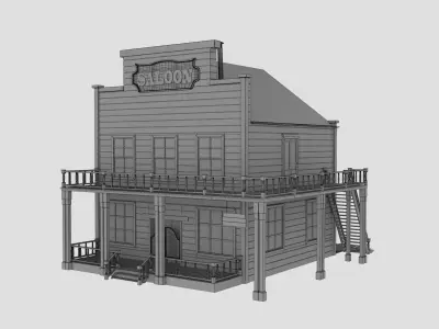 Western Saloon 3D model