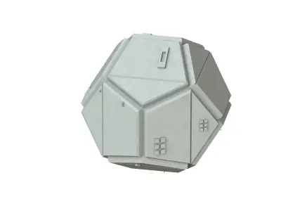 Sci Fi Object No 1897 Low Poly Low-poly 3D model