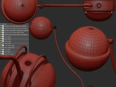 LOCUS SOLUS FLOOR LAMP 3D model