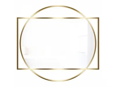 Mirror in a metal frame GZ-M1088 3D model