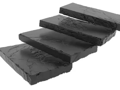 Rock slabs 2x1m 3D model