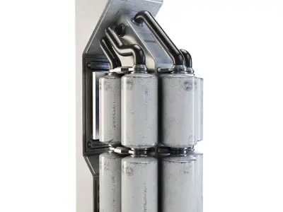 Space Station Wall 6 3D model