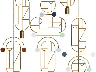 NOMON WOODEN DOTS Pendant Lamp 3D model