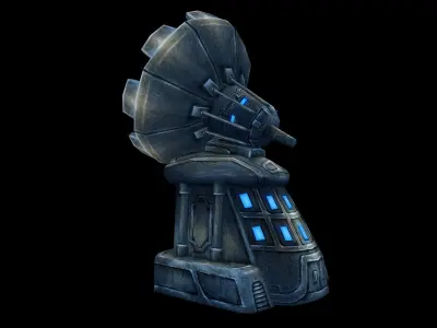 Machinery - radar 01 3D model