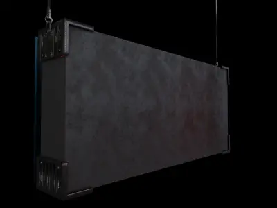 Open Sign Low-poly 3D model