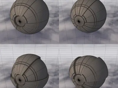 Sci-Fi Spaceship A 001 3D model