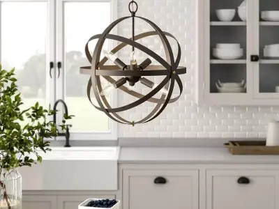 Hinckley Light Dimmable Globe Chandelier 3D model