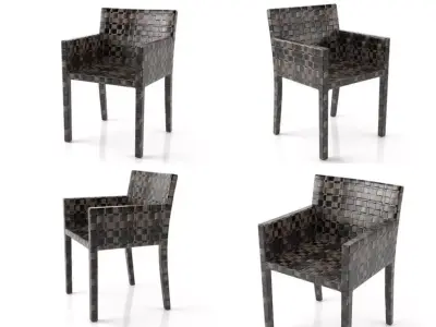 Cape West dining armchair 3D model