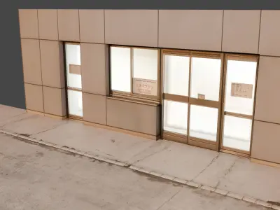 City Building Kit - 120 Realistic Assets for Blender Low-poly 3D model