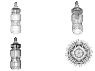 Pacifeeder baby bottle 3D model