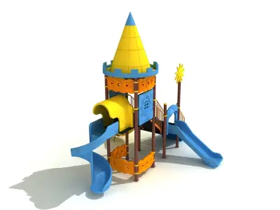 3d Metal Polythene Playpen 053 3D model