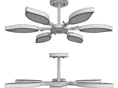 FRIM chandelier  Low-poly 3D model
