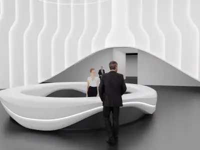 Futuristic Minimal Lobby 3D model