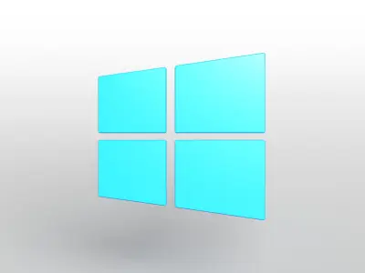 Windows 10 Logo v1 001 Free low-poly 3D model