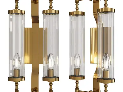 Regis 2 Light Wall Sconce Low-poly 3D model