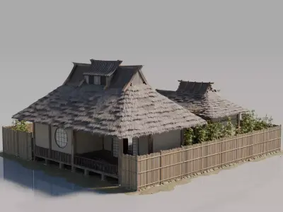 Traditional Japanese House 22 3D model