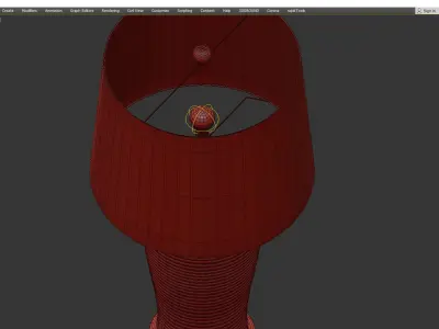  Bungalow 5 Kaylin Table Lamp Base Low-poly 3D model