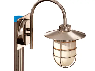 Street park lamp 3D model